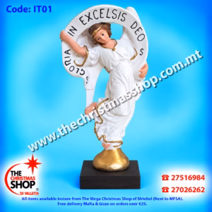 GLORIA STANDING ANGEL MADE IN ITALY 18X30CM IT01