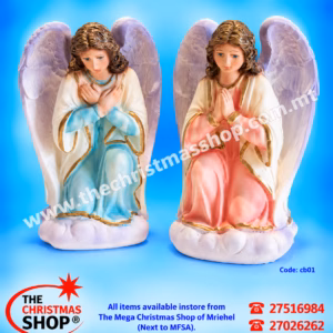 SET OF 2 KNEELING ANGELS 19CM CB01